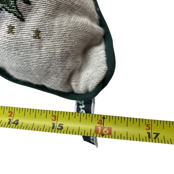 Mouse & Candy Cane Throw Pillow 16"x16" Needlepoint Holiday Christmas Accent - Picture 4 of 4